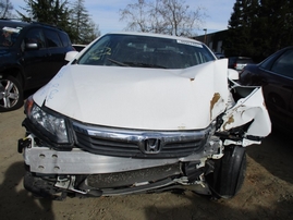 2012 HONDA CIVIC LX WHITE 4DR 1.8L VTEC AT A16325